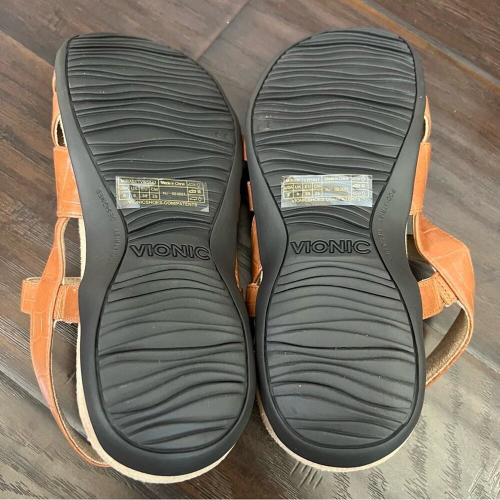 Vionic Women’s Strap Adjustable Brown Sandals Siz… - image 6